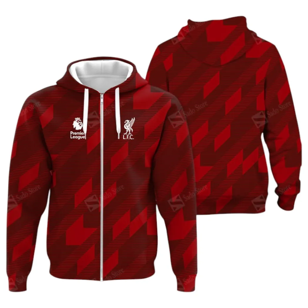 Football Team Zipper Hoodie, All Over Print Hoodie For Sport Lovers EPL400