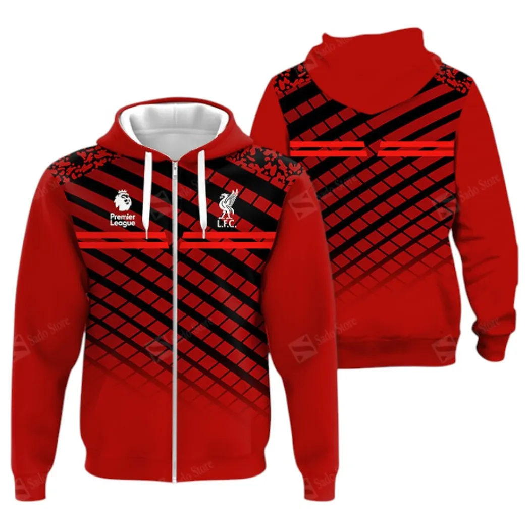 Football Zipper Hoodie, All Over Print Hoodie For Sport Lovers EPL400