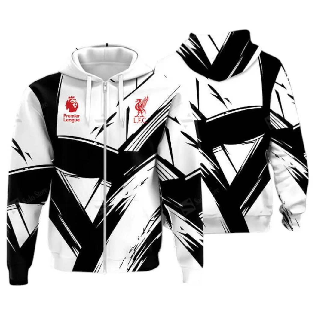 Football Zipper Hoodie, All Over Print Hoodie For Sport Lovers EPL400