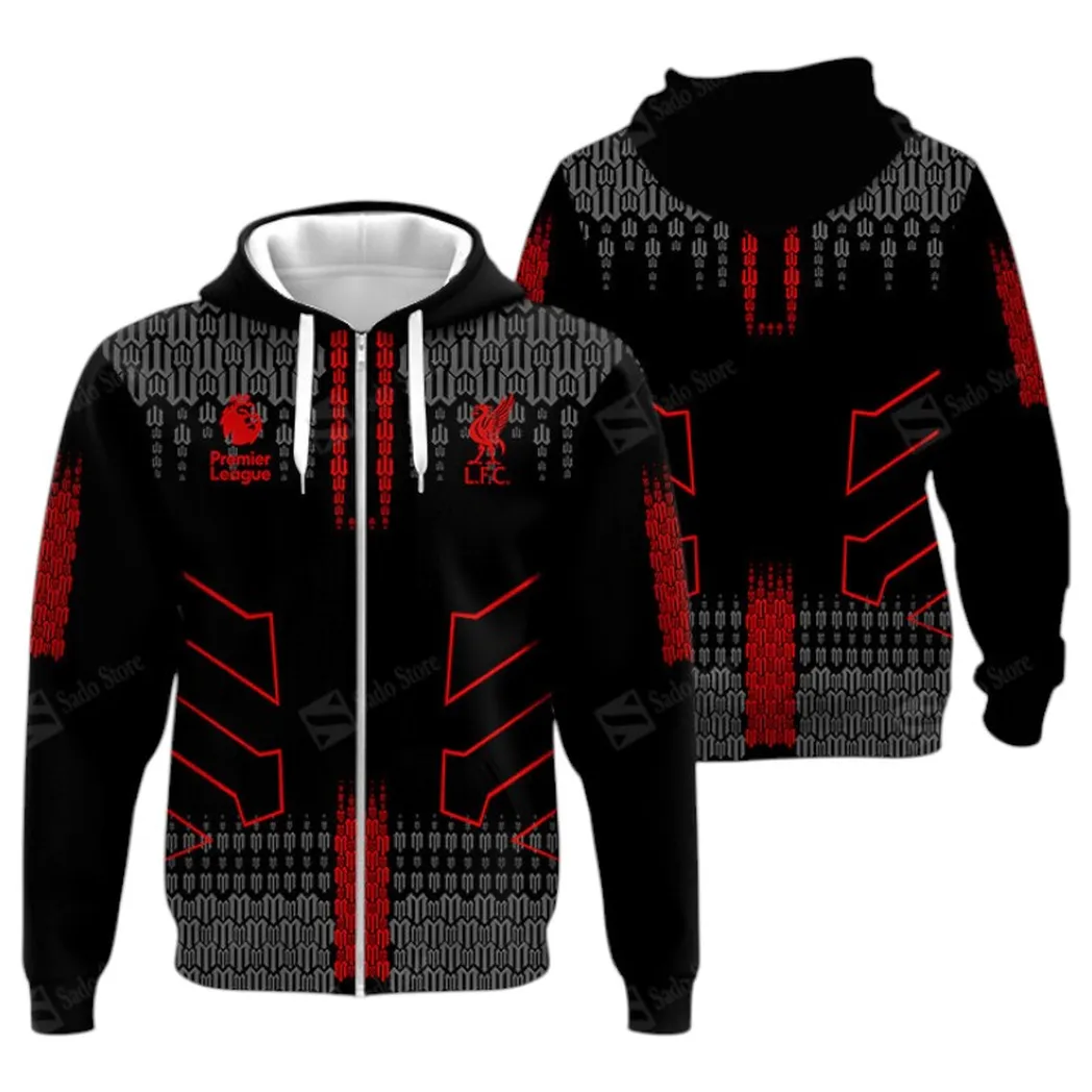 Football Zipper Hoodie, All Over Print Hoodie For Sport Lovers EPL400