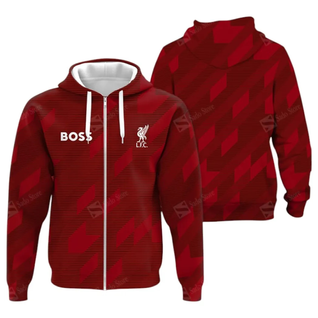 Football Zipper Hoodie, All Over Print Hoodie For Sport Lovers EPL400