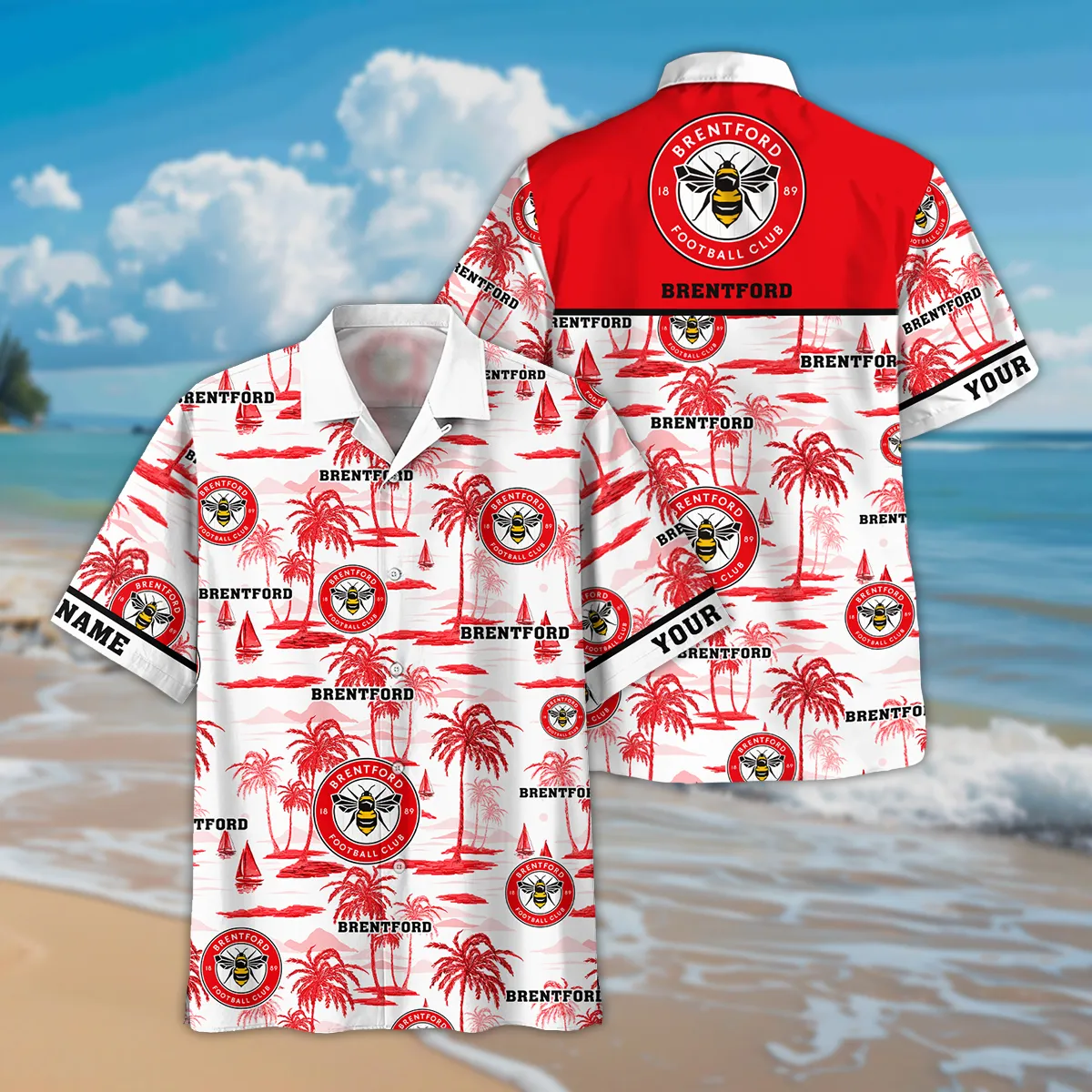 Sport Hawaiian Shirt, Full Print Design Button Shirt For Fan Sport EPL350