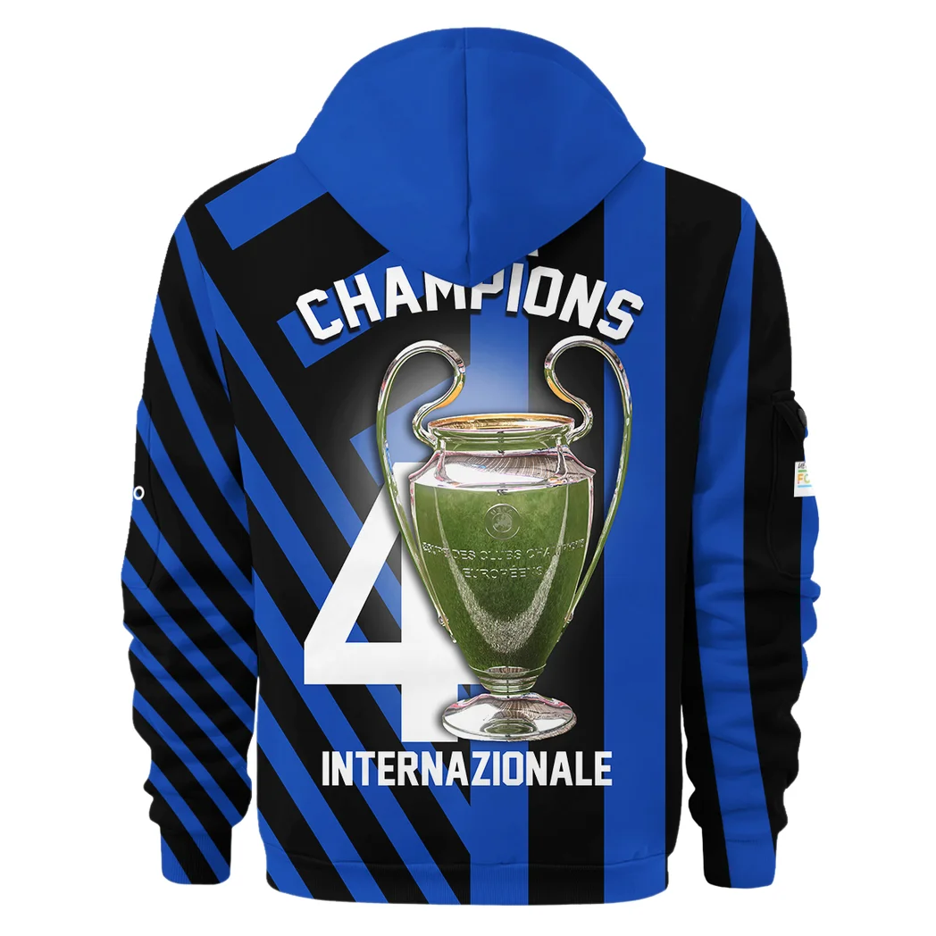 Sport Hoodie Half Zipper, Design Logo Hoodie For Sport Fans HVN103 -  - Image 3