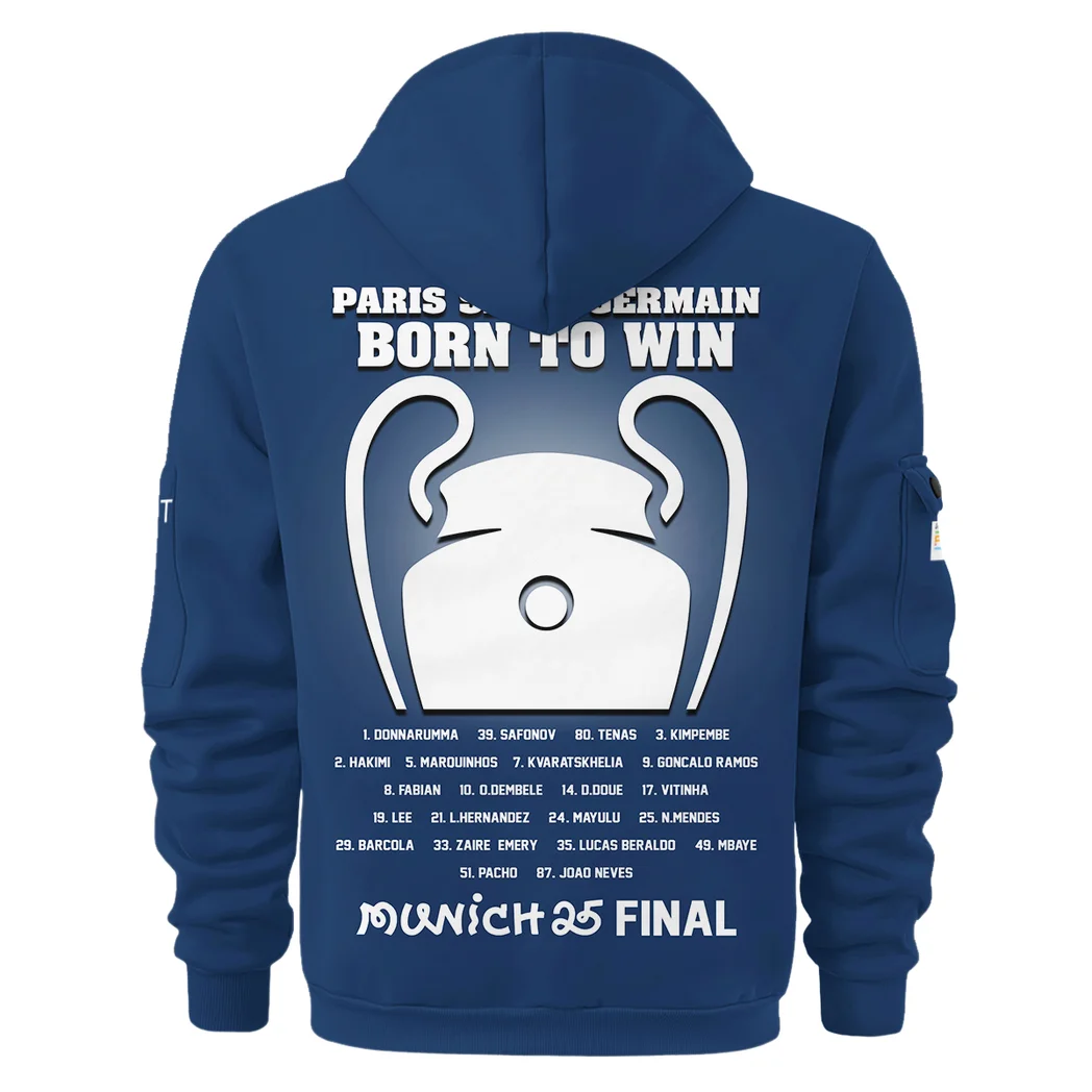 Sport Hoodie Half Zipper, Design Logo Hoodie For Sport Fans HVN103 -  - Image 3