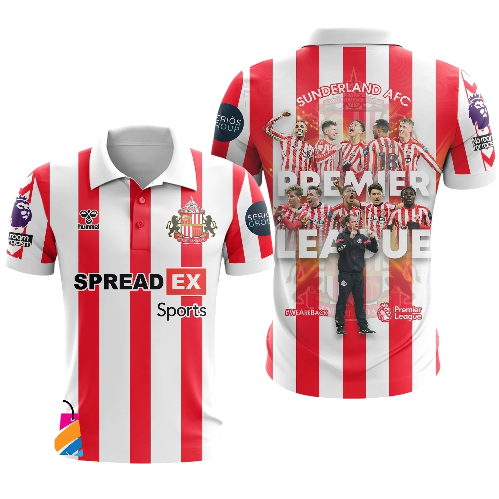 Sport Polo Shirt, Full Print Design Button Shirt For Fan Sport EPL890