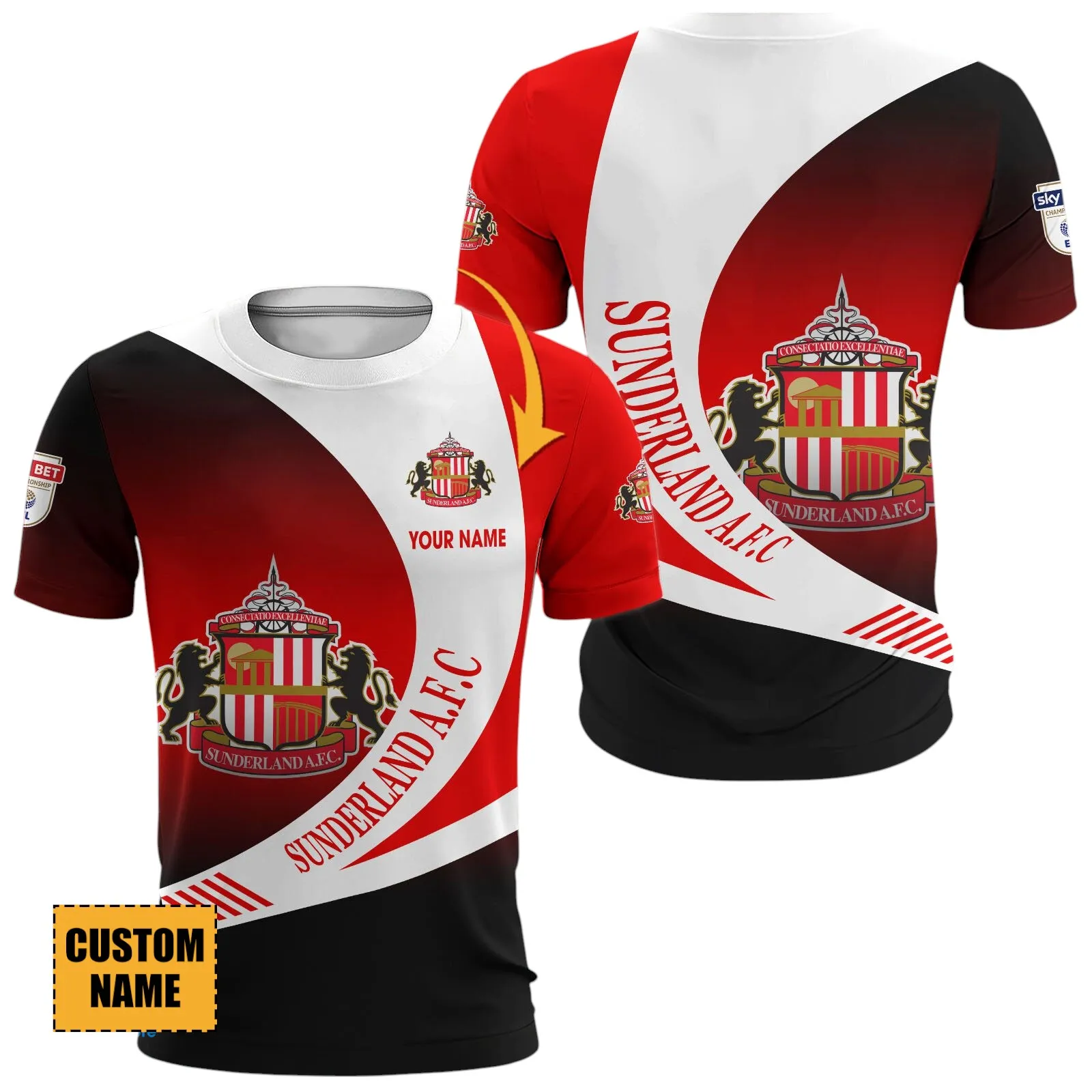 Sport T-Shirt, All Over Print Tee For Loyal Sport Fans EPL890