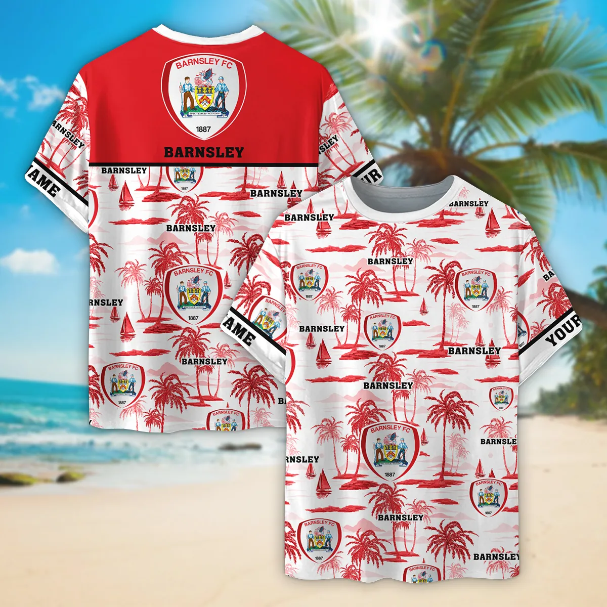 Sport T-Shirt, Bold All Over Print Fan Tee For Game Day EPL350