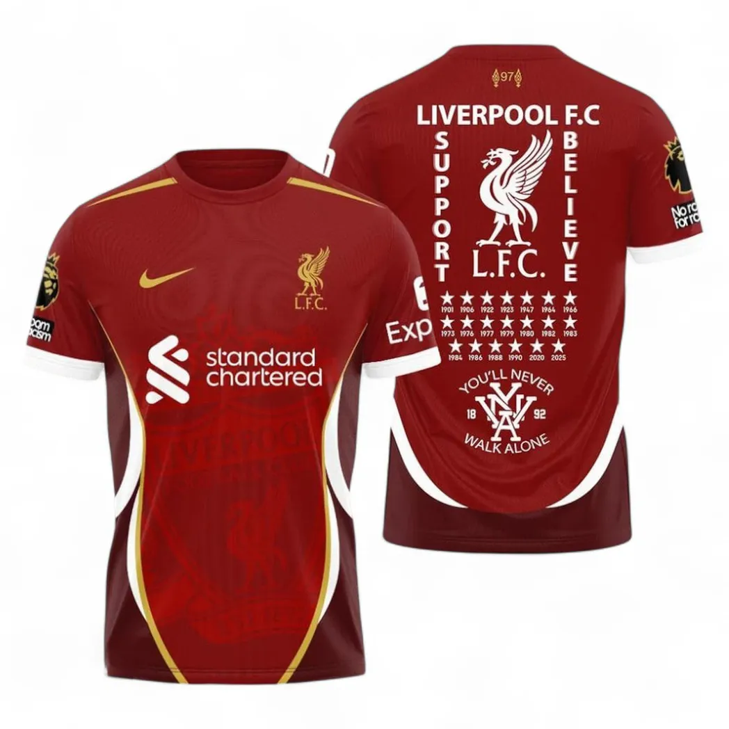 UK Soccer Club T-Shirt, Sport Fan All Over Print Tee With Streetwear Style EPL290