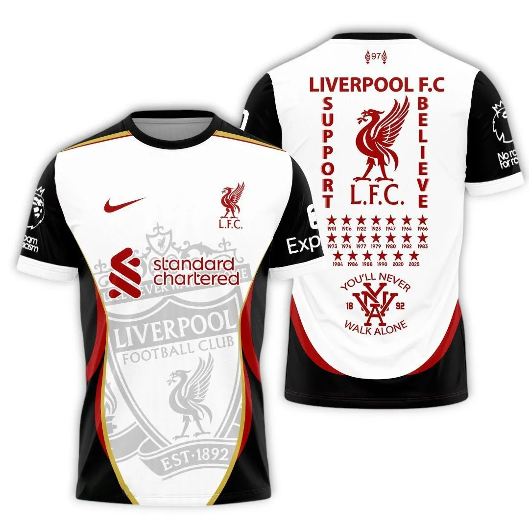 UK Soccer Club T-Shirt, Sport Fan All Over Print Tee With Streetwear Style EPL380