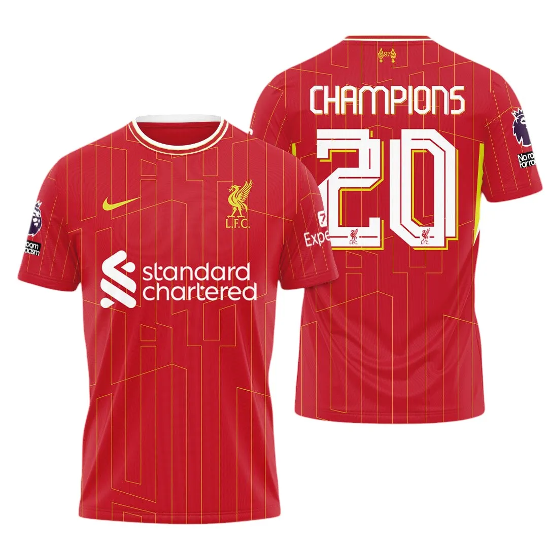 UK Soccer Club T-Shirt, Sport Fan All Over Print Tee With Streetwear Style EPL380