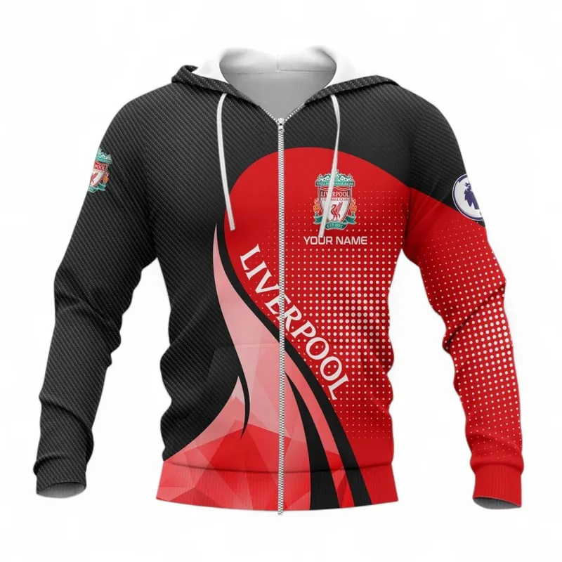 UK Soccer Club Zipper Hoodie, All Over Print Hoodie For Sport Lovers EPL126