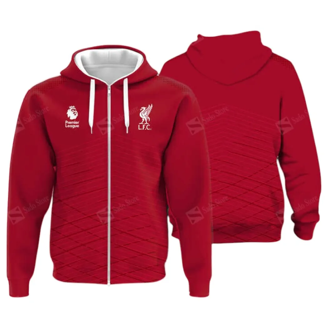 UK Soccer Club Zipper Hoodie, All Over Print Hoodie For Sport Lovers EPL400