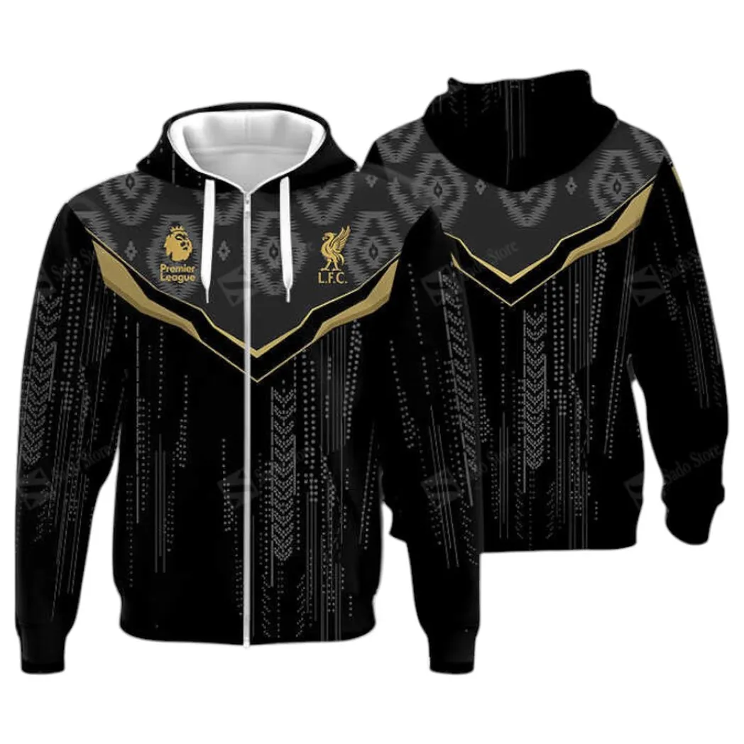 UK Soccer Club Zipper Hoodie, All Over Print Hoodie For Sport Lovers EPL400