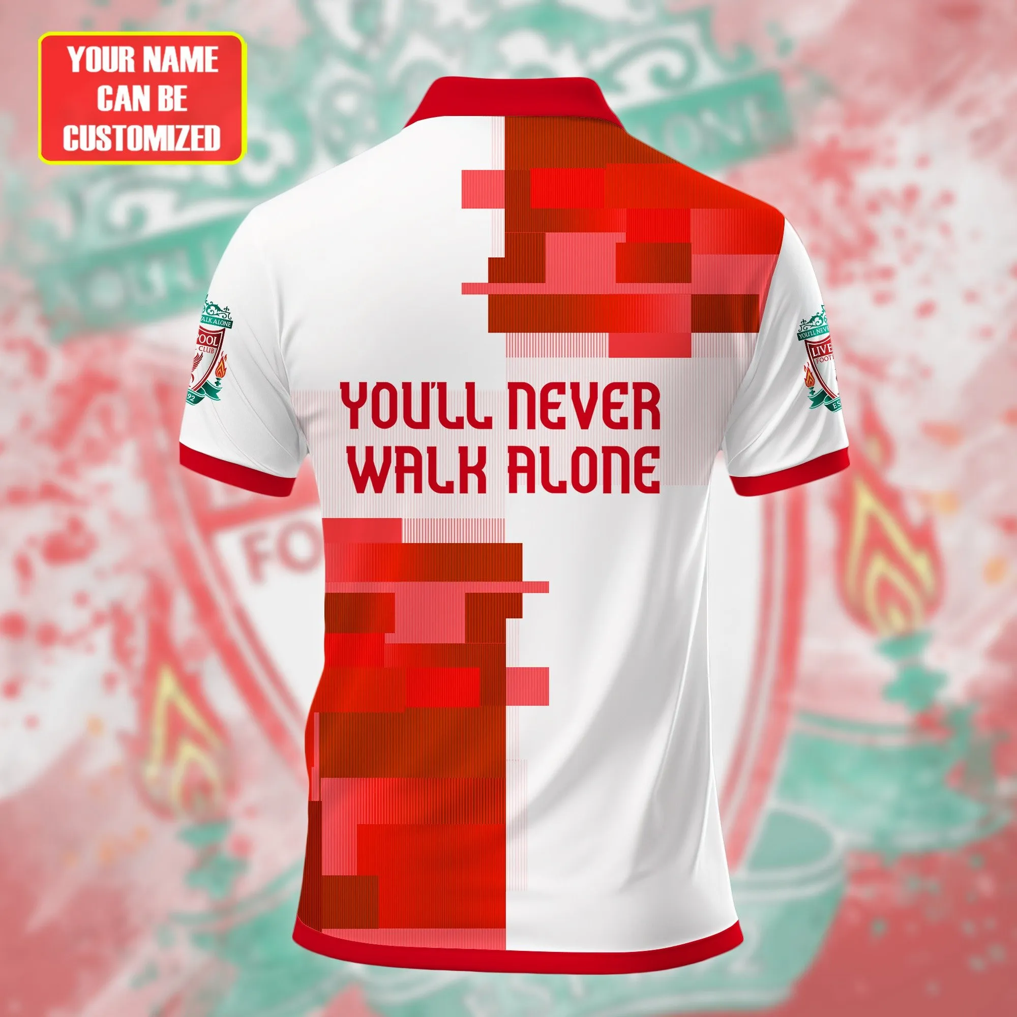 Mersey Red Squad Polo Shirt, True Fan Polo Shirt EPL140100225042 - Image 3