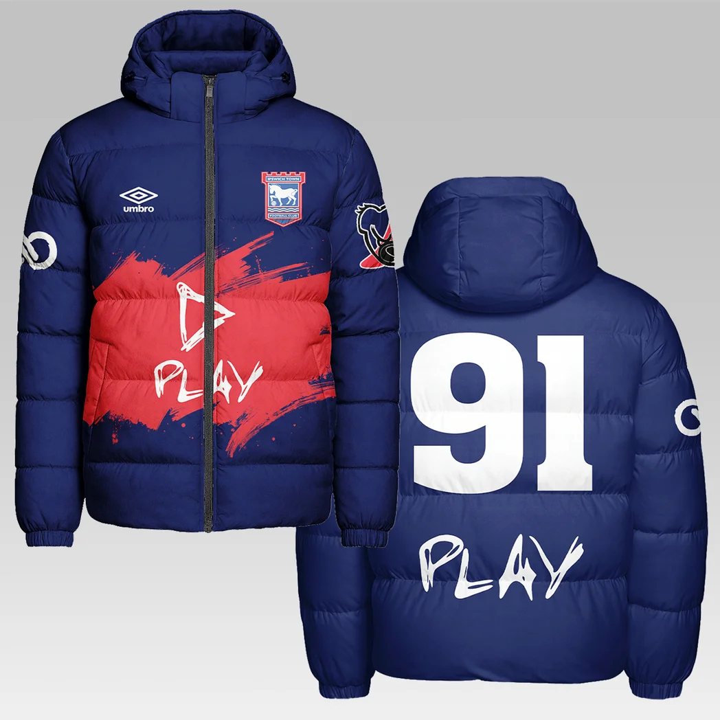 Pride of Burnley Hooded Cotton Jacket, Bold Spirit Supporter Coat HVN1302