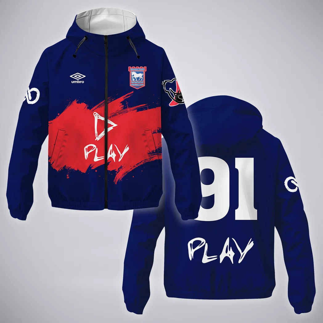 Blue Loyalists Windbreaker Jacket, Active Fan Waterproof HVN1302