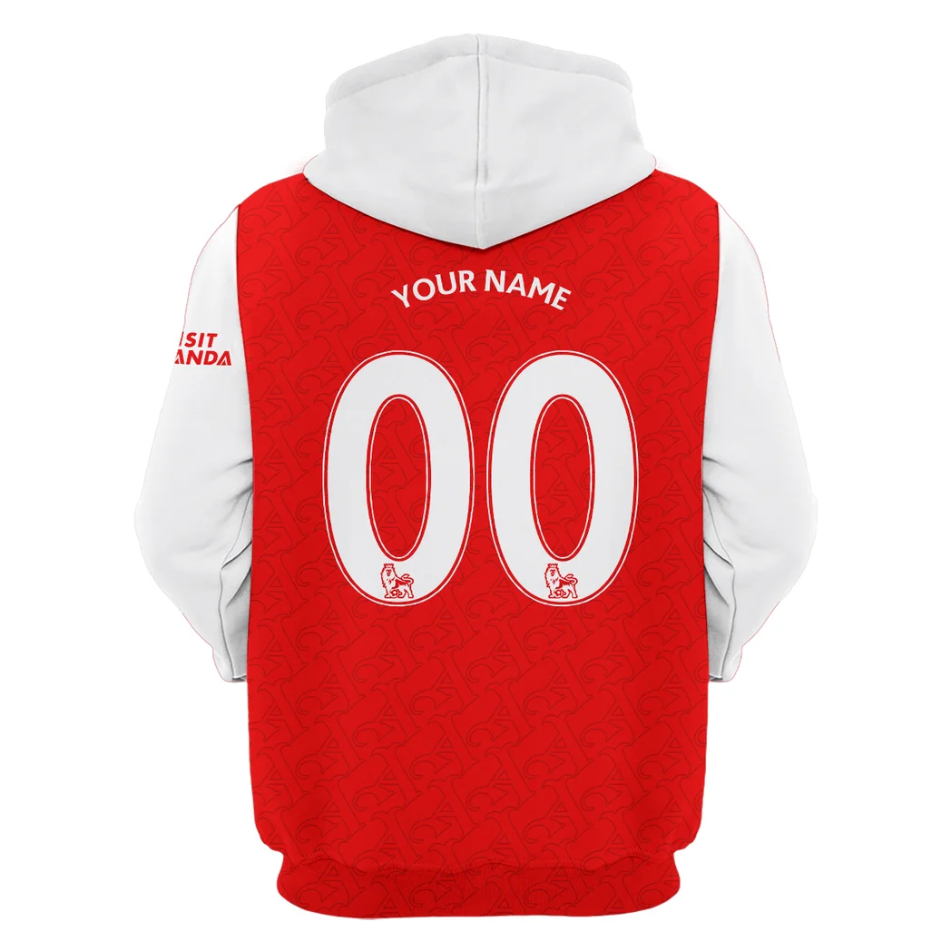 English Red Side Hoodie Exclusive Logo, Everyday Road Comfort Hoodie HVN1315AR - Image 3