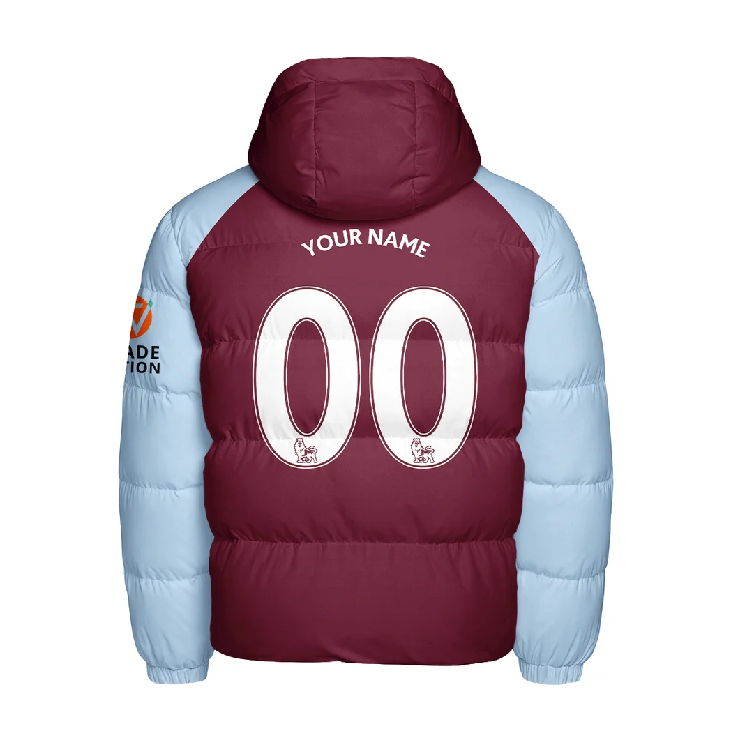Claret Blue Pride Hooded Cotton Jacket, Sport Lifestyle Fan Jacket HVN1315AV - Image 3
