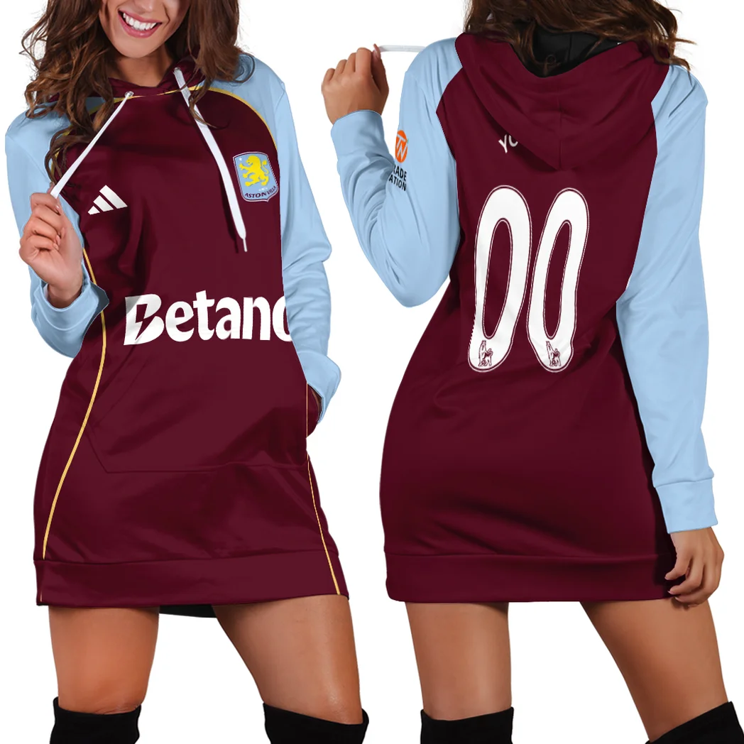 Heritage Claret Squad Hoodie Dress, Stadium Nights Hoodie Dress HVN1315AV