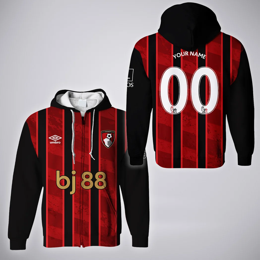 Seaside Red Squad Zipper Hoodie, Fan Pride Full-Zip Hoodie HVN1315BO