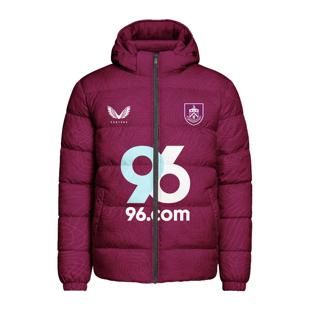 Northern Claret Pride Hooded Cotton Jacket, Premium Sport Fan Puffer HVN1315BU - Image 2