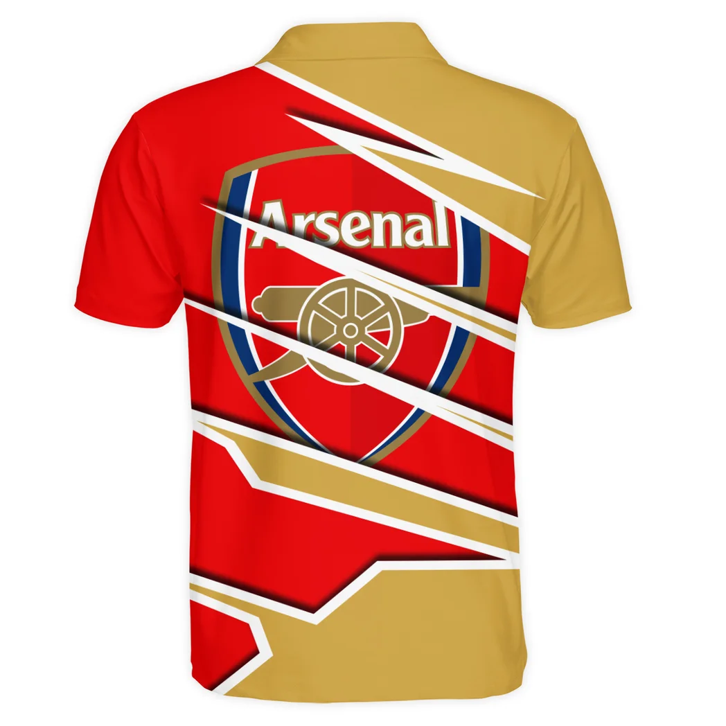 Classic London Reds Polo Shirt Exclusive Logo, Athletic-Inspired Fan Polo HVN1316AR - Image 3