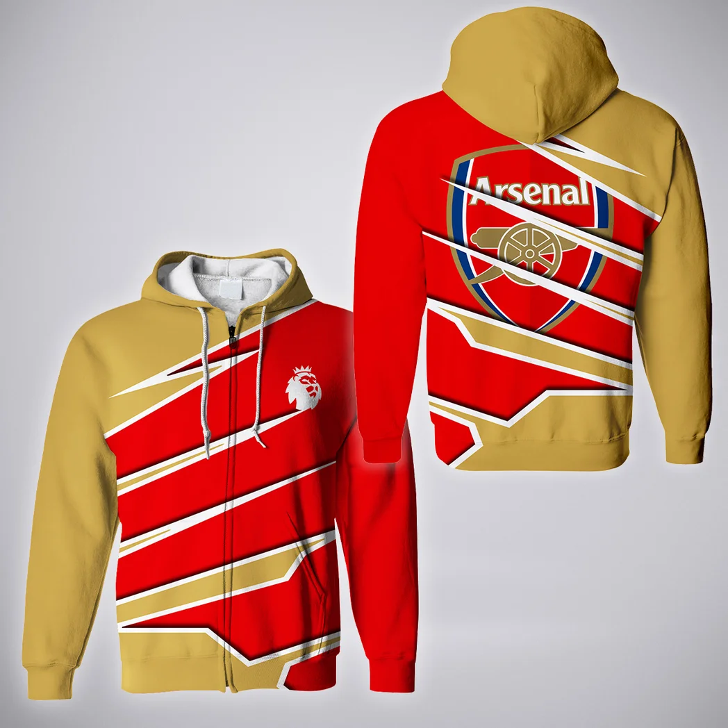 Classic London Reds Zipper Hoodie, Supporter Style Full-Zip Hoodie HVN1316AR