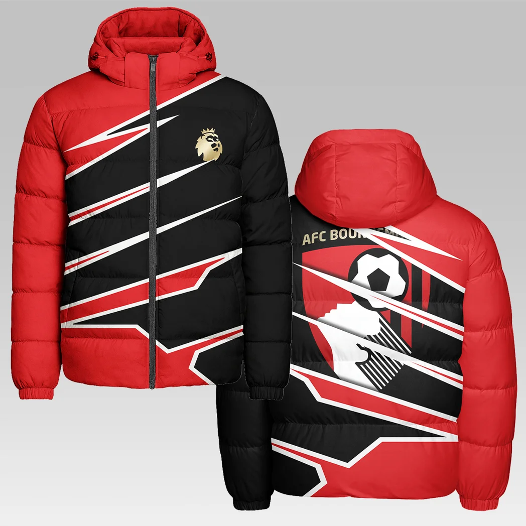 English Coast Reds Hooded Cotton Jacket, Limited Edition Supporter Coat HVN1316BO