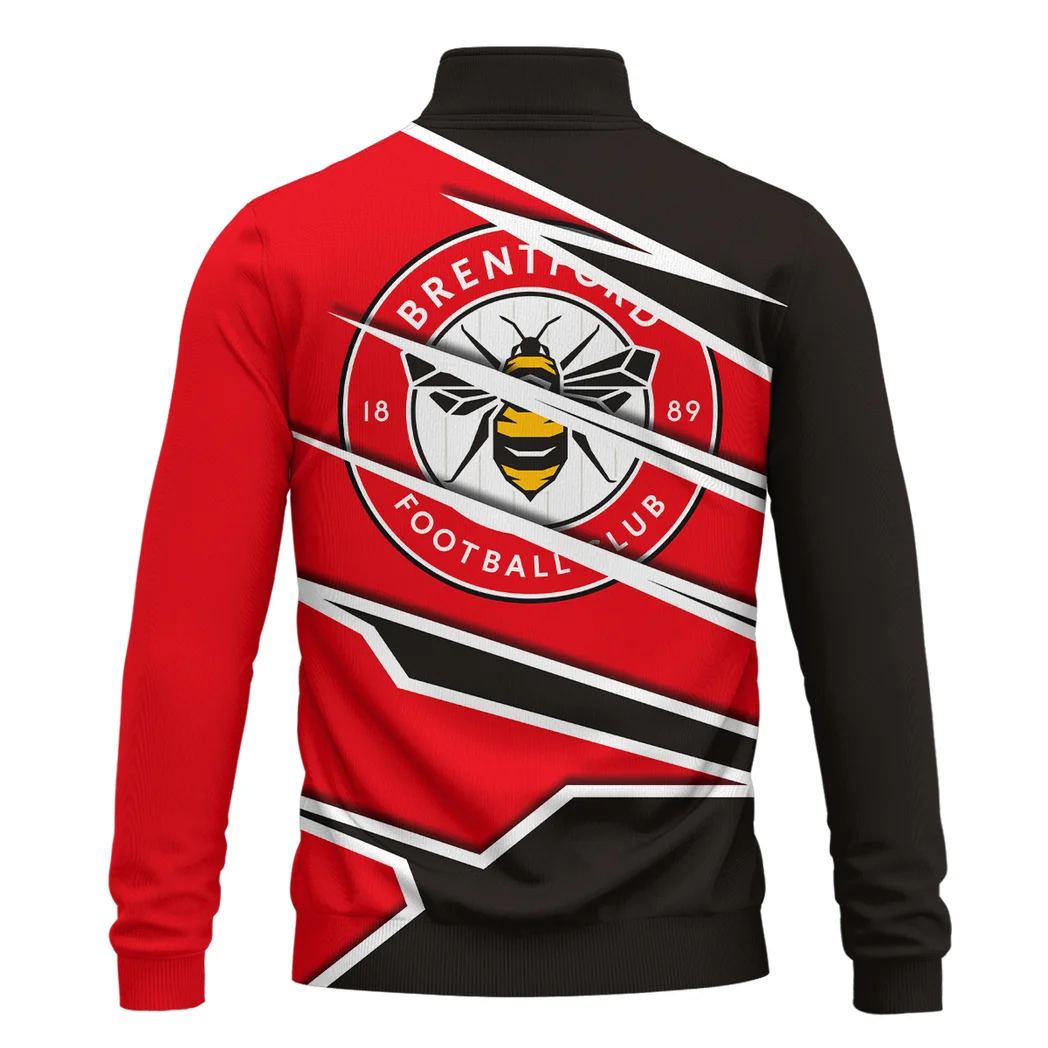 Bee Army Quarter-Zip Sweatshirt, Breathable Comfort for Sport Fans HVN1316BR - Image 3