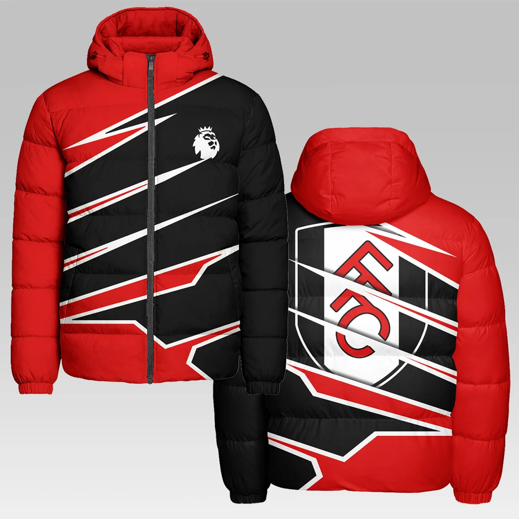 English White Faithful Hooded Cotton Jacket, Heavyweight Stadium Night Coat HVN1316FU