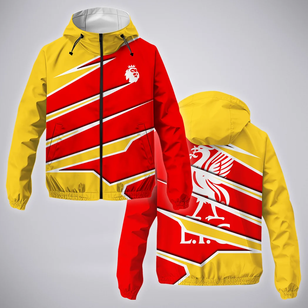 Scouse Red Pride Windbreaker Jacket , Rugged Sports Waterproof HVN1316LI