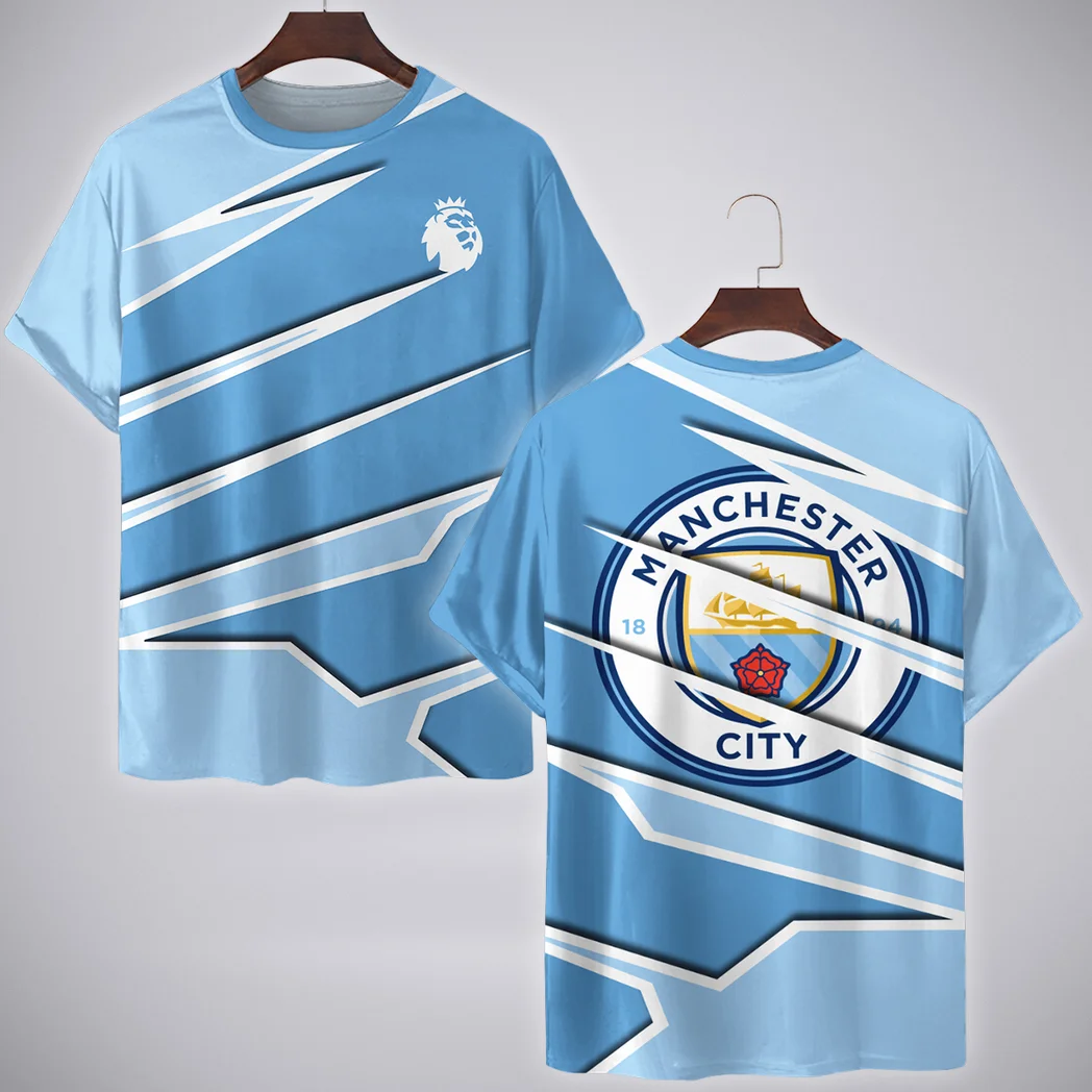 City Blue Fans T-Shirt Exclusive Logo, Fan Spirit Tee HVN1316MC