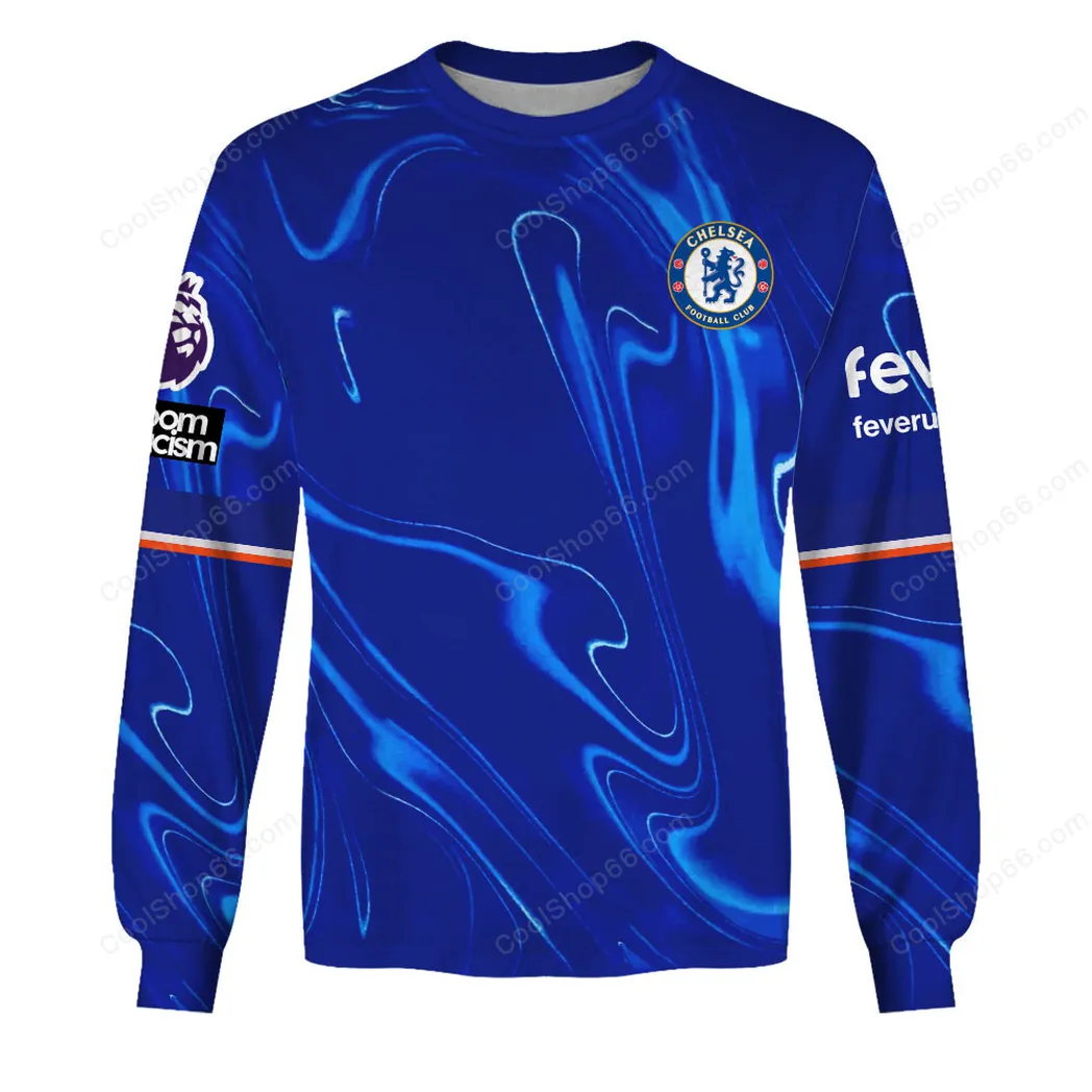 Blue Shirt Fans Sweatshirt, Athletic Fit Fan Sweatshirt SPO201