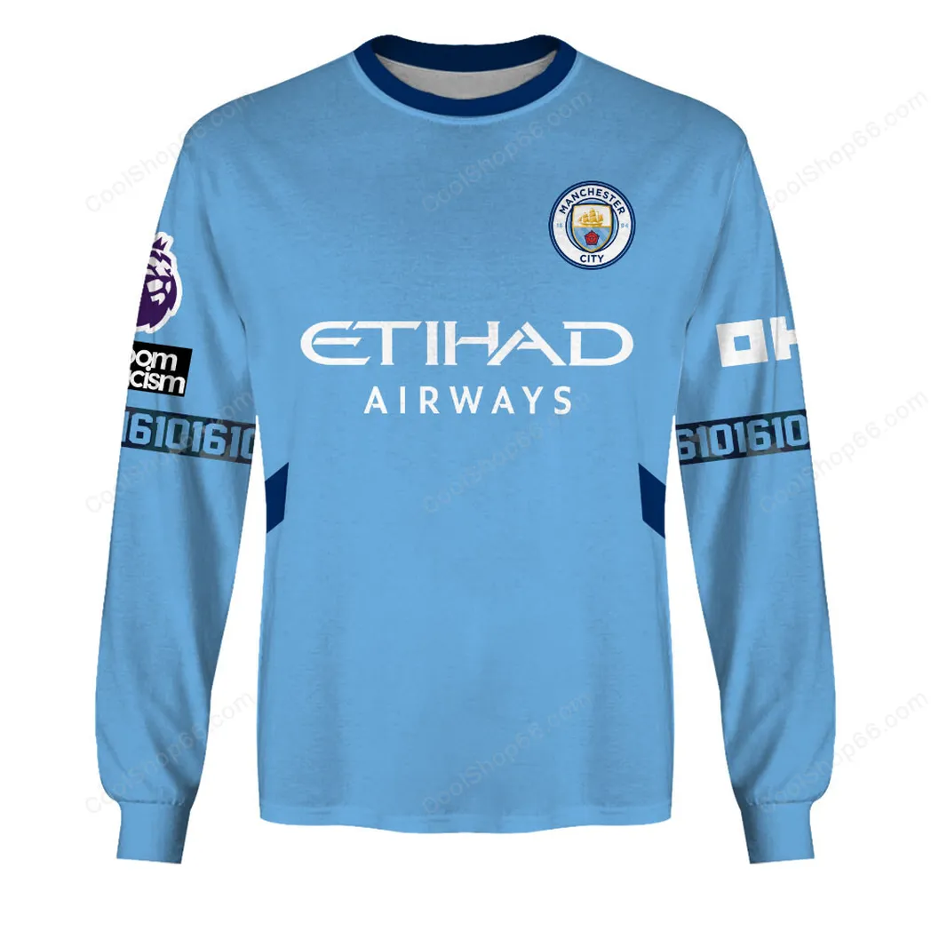 Blue Shirt Side Sweatshirt, Athletic Fit Fan Sweatshirt SPO201