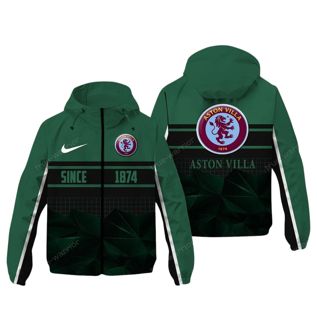 Claret Side Windbreaker Jacket, Passionate Fan Waterproof SPO072 - Green