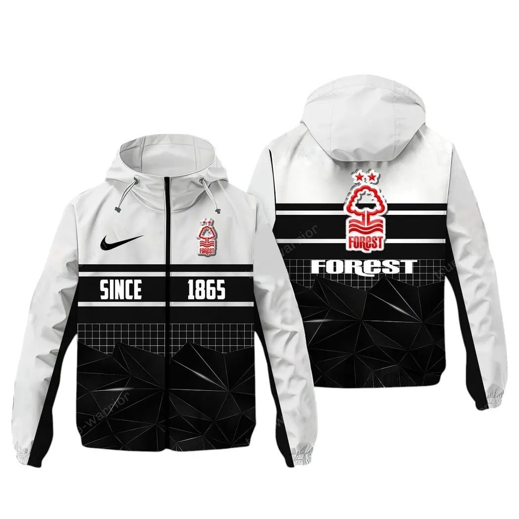 English Red Faithful Windbreaker Jacket, Lightweight Sports Fan Gear SPO072 - White