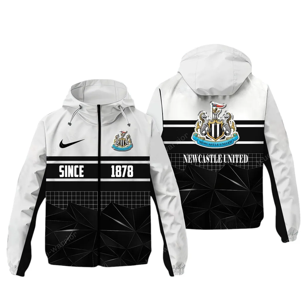 English Striped Side Windbreaker Jacket, Supporter Spirit Waterproof SPO072 - White