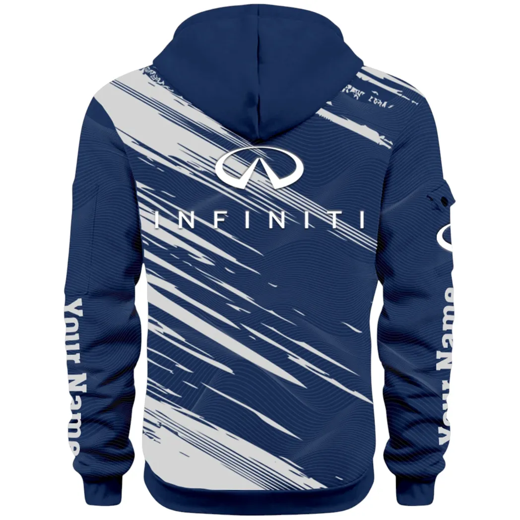Executive Car Hoodie Half Zip 3D, Lightweight & Casual Comfort Hoodie CAR514 - Navy - Image 3