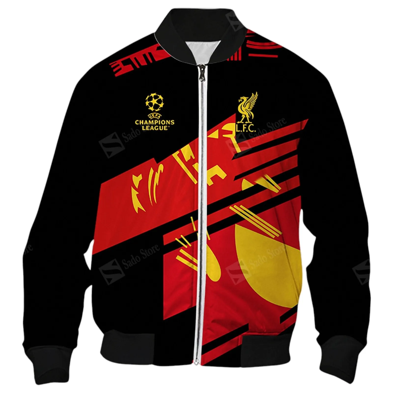 Loyal Red Supporters Bomber Jacket, Cool Bomber Jacket Sports EPL400