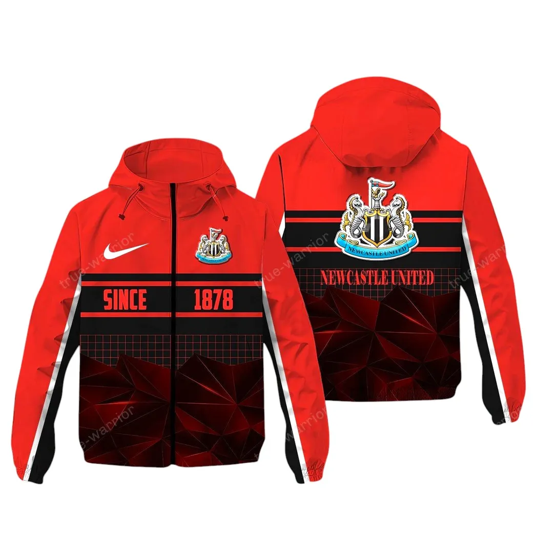 Loyal Stripes Windbreaker Jacket, Stadium-Ready Waterproof Jacket SPO072 - Red