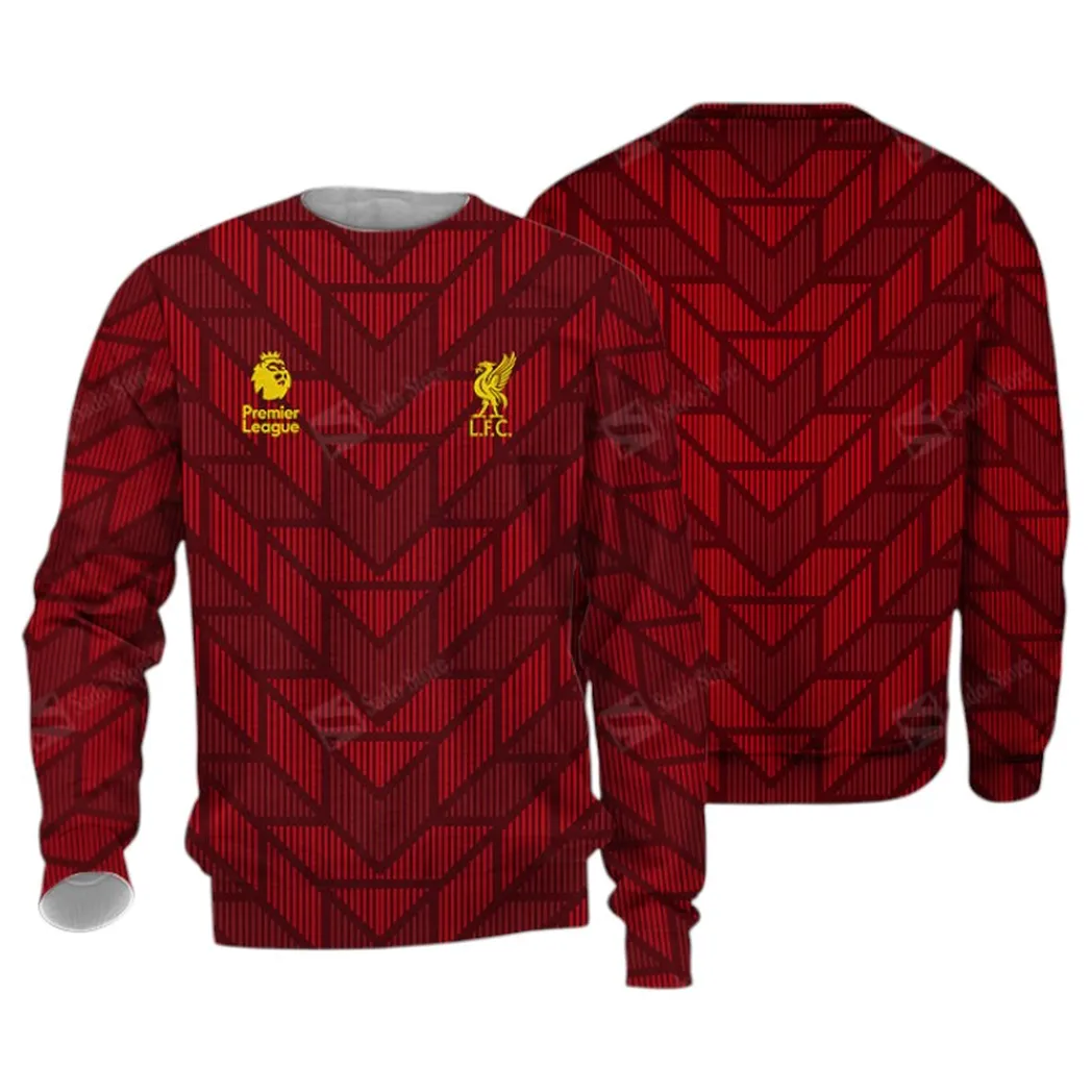 Mersey Red Squad Sweatshirt, Athletic Fit Fan Sweatshirt EPL400