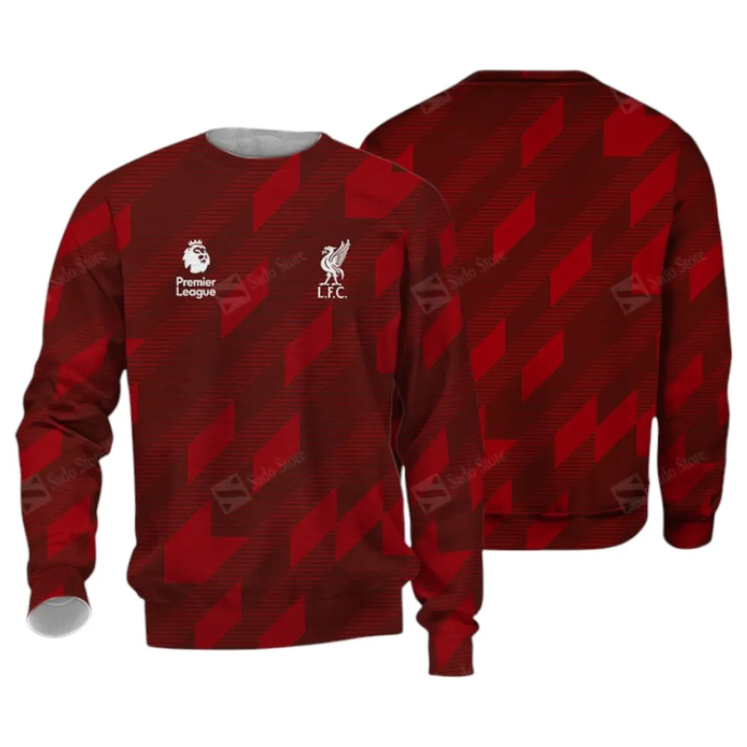 Mersey Red Squad Sweatshirt, Performance Sport Fan Sweatshirt EPL400