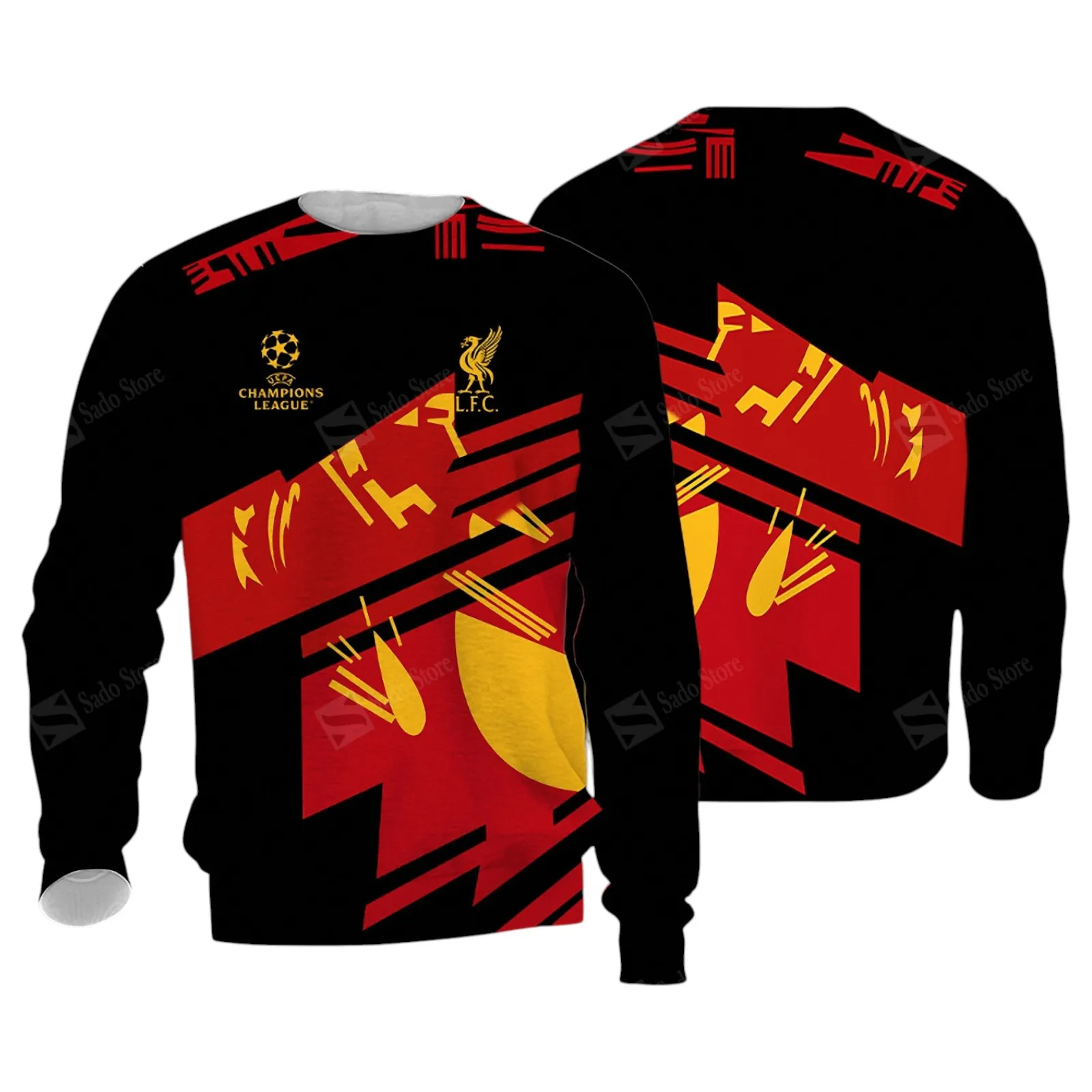 Mersey Red Squad Sweatshirt, Performance Sport Fan Sweatshirt EPL400