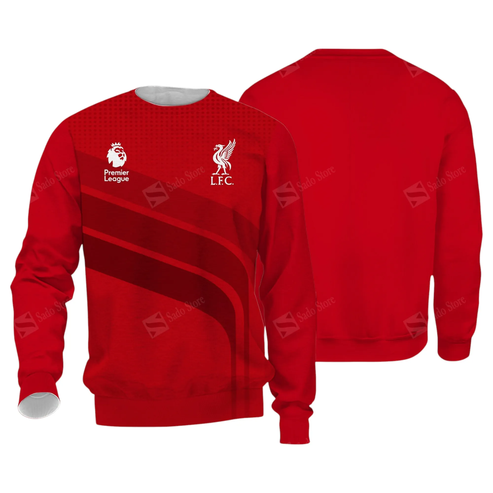 Mersey Red Squad Sweatshirt, Performance Sport Fan Sweatshirt EPL400