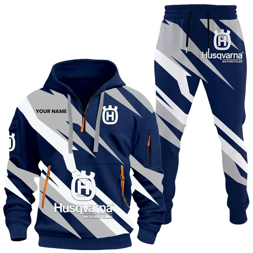 Off-Road Racer Hoodie Half Zip x Sweatpants Set, Gearhead Half-Zip Hoodie Combo CAR514100925000