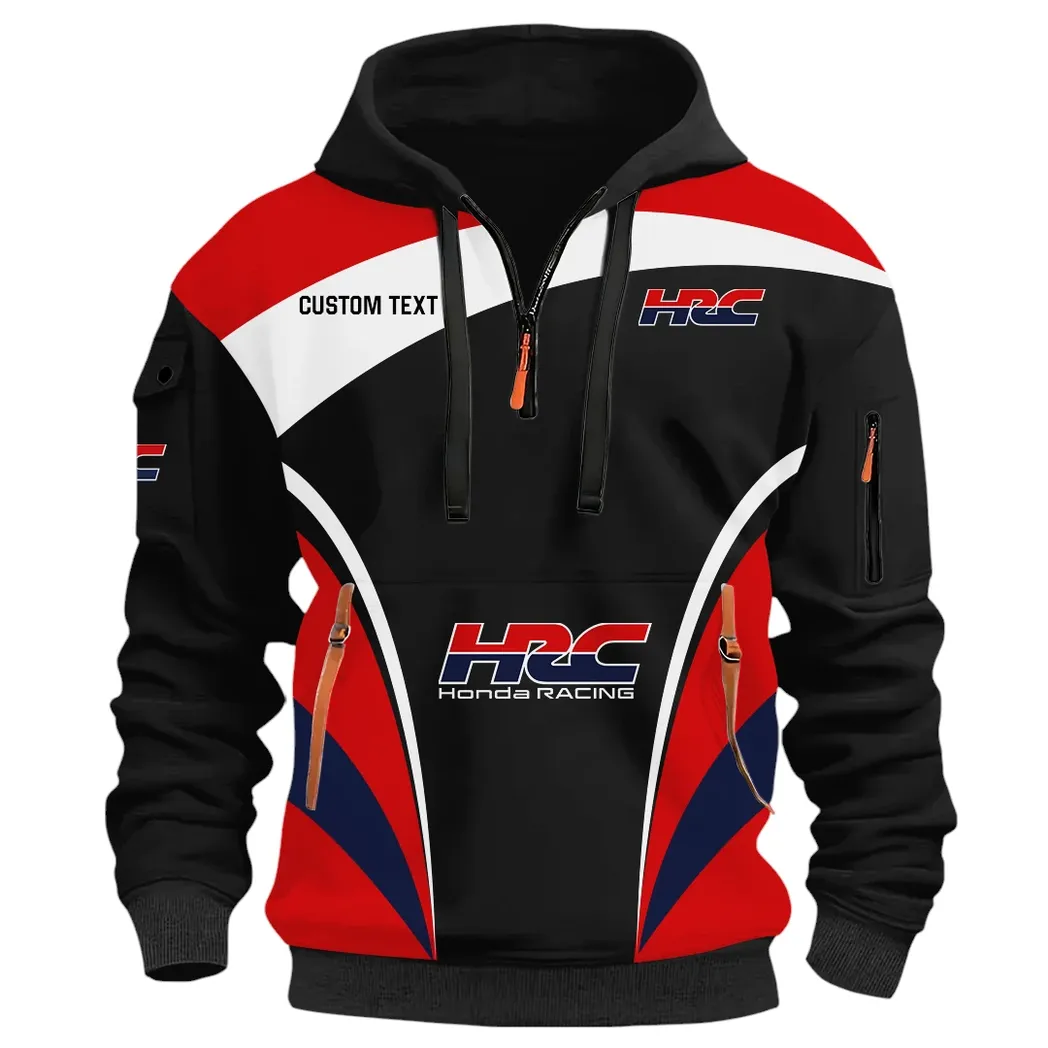 Racing Car Hoodie Half Zip 3D Print, Rugged & Comfortable Streetwear Outfit CAR514100925005 - Image 2