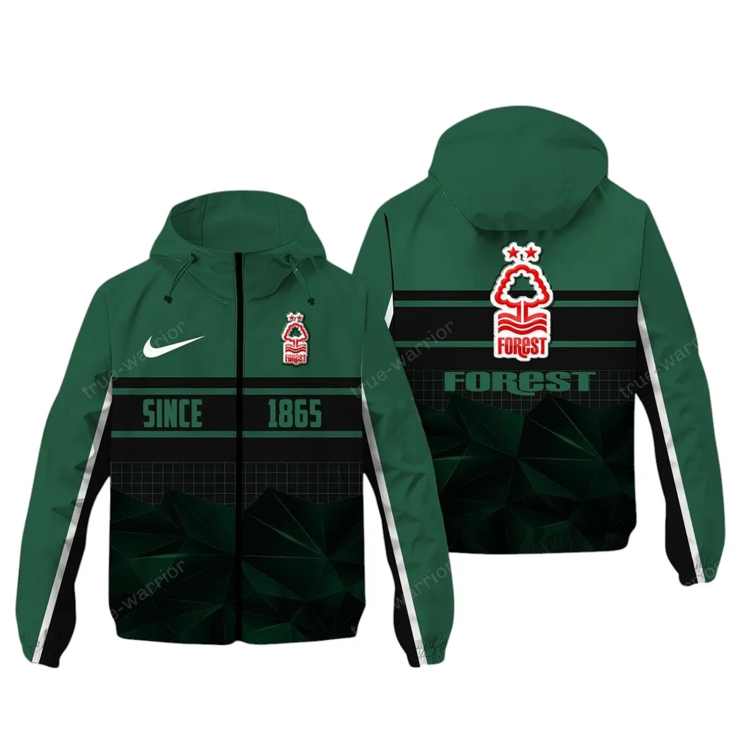 Red Shirt Squad Windbreaker Jacket, Active Fan Waterproof SPO072 - Green